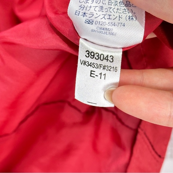 Lands End trench coat coral lightweight button front XS - Picture 8 of 12